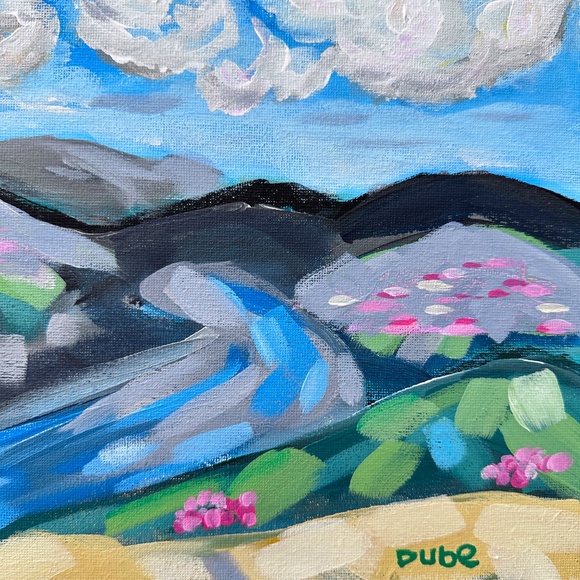 Original Painting: Arizona Mountain Landscape Impressionism 9"x 12" Canvas OOAK - Picture 7 of 9